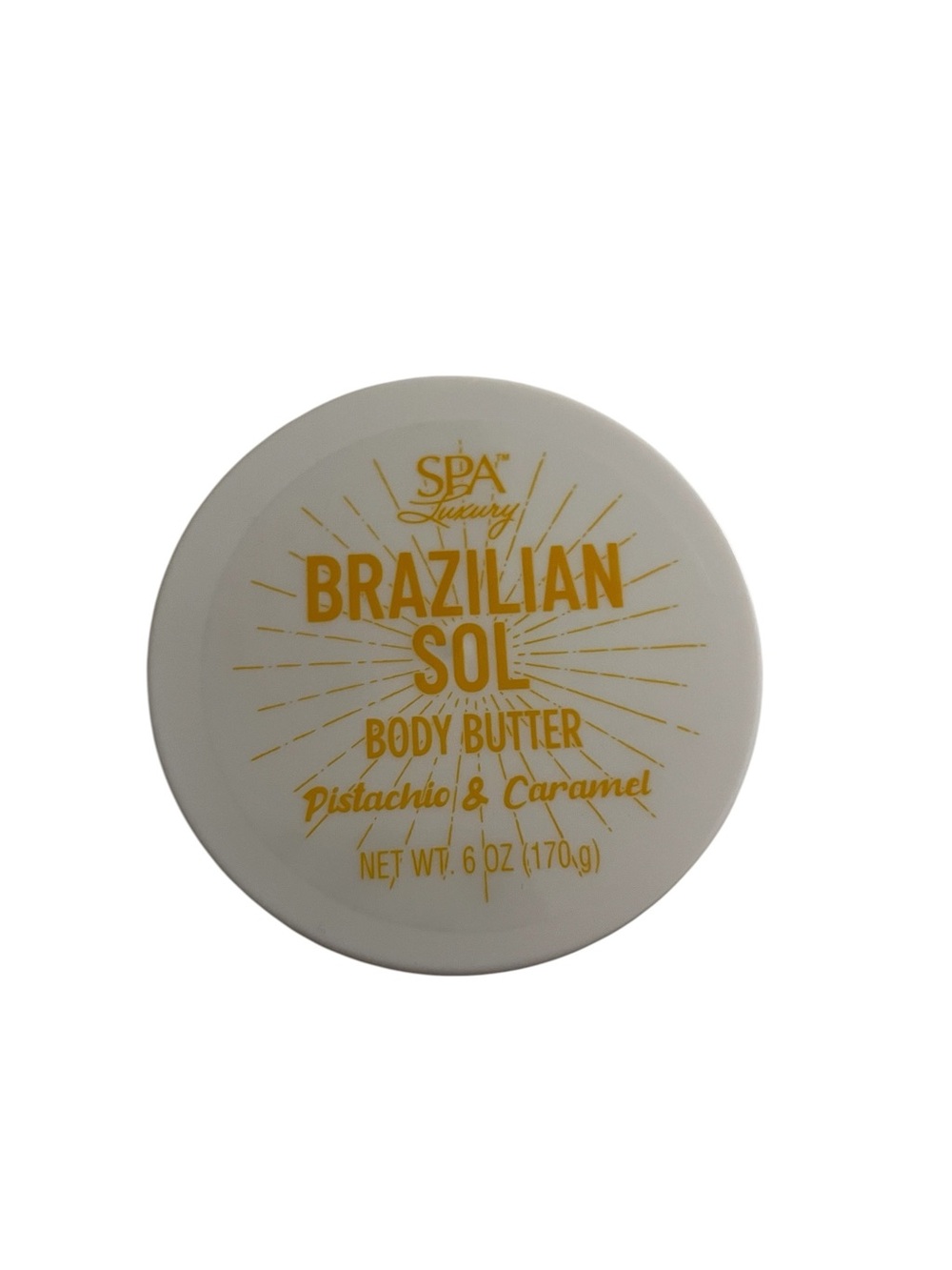 Brazilian Sol Pistachio & Caramel Body Butter - Orange & White - Picture 2 of 2